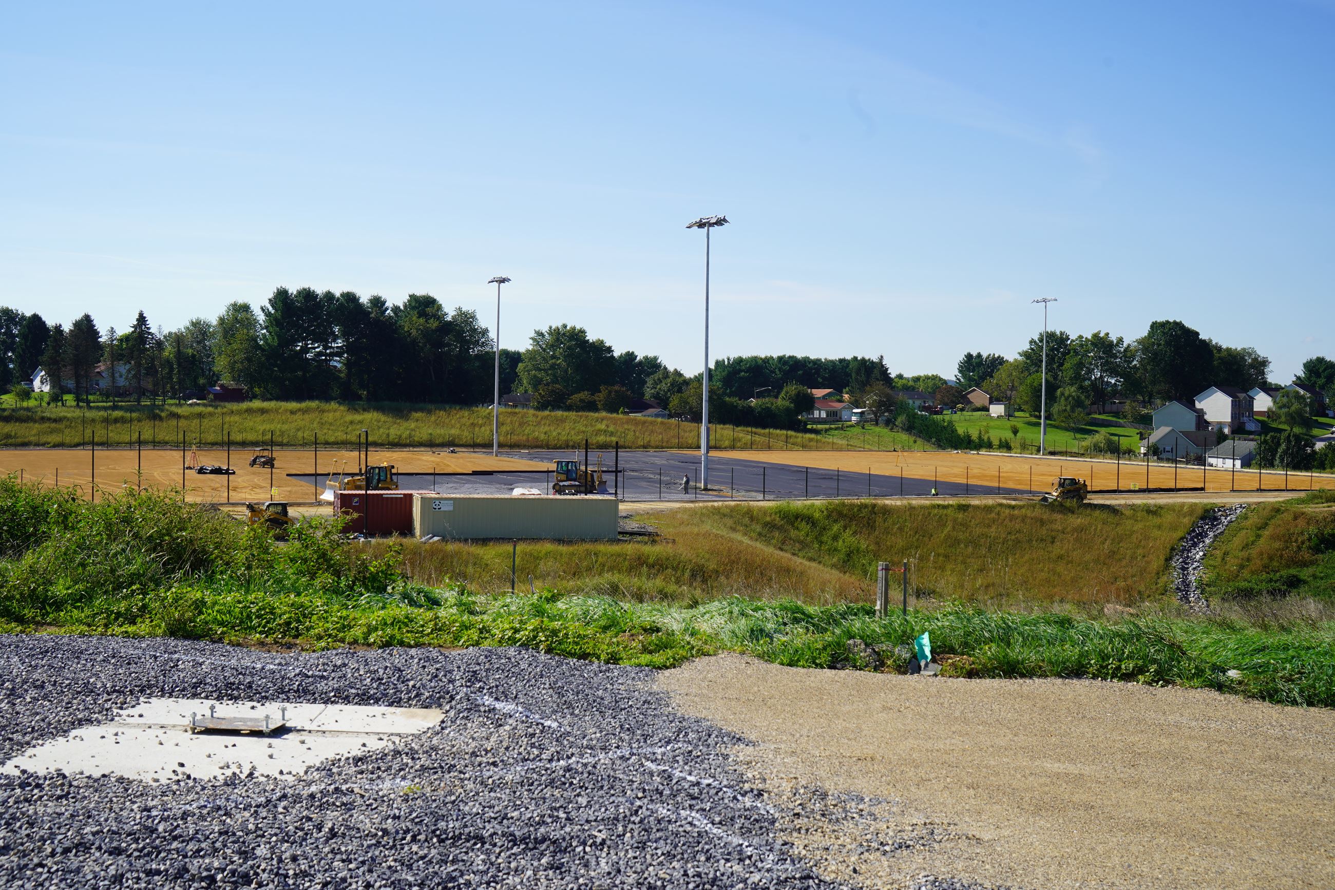 Christiansburg Huckleberry Park progress image as of 9.23.22