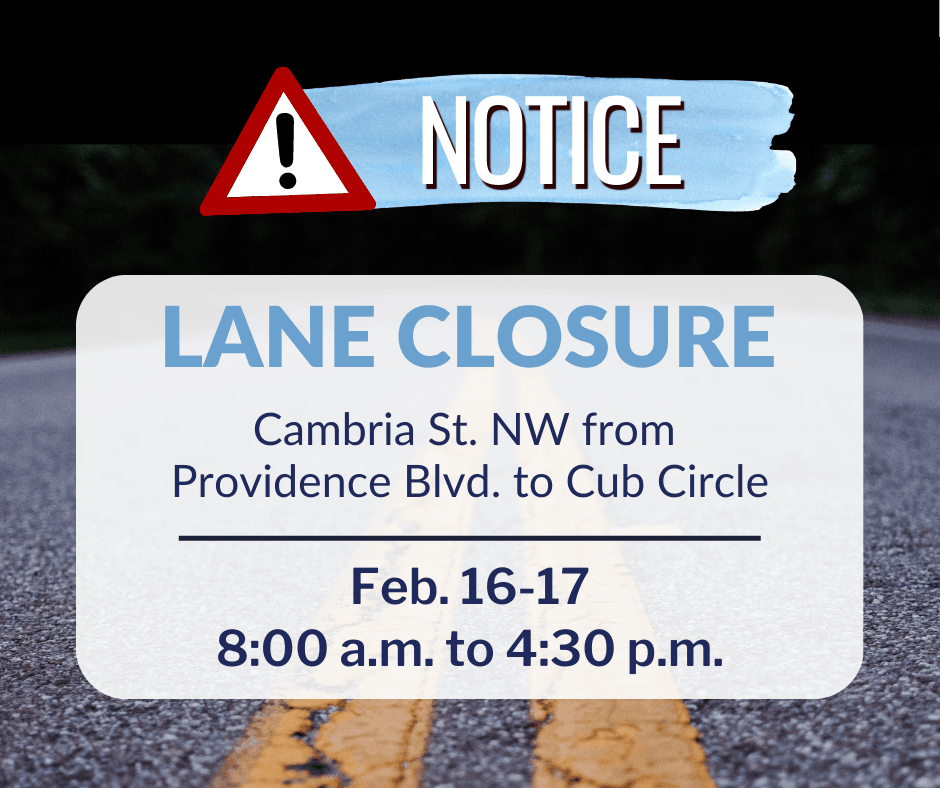 Cambria NW Lane Closure