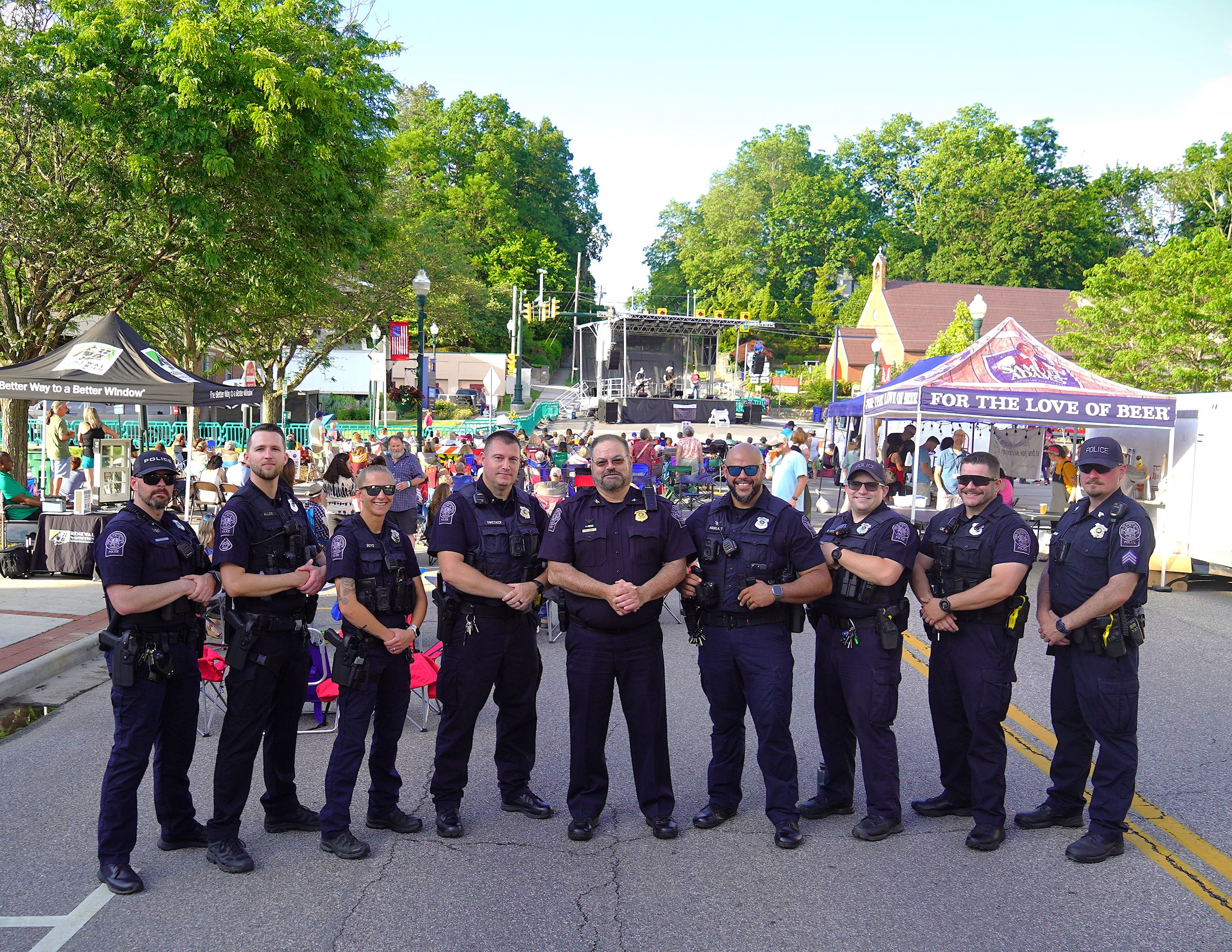 Group photo of Police Department