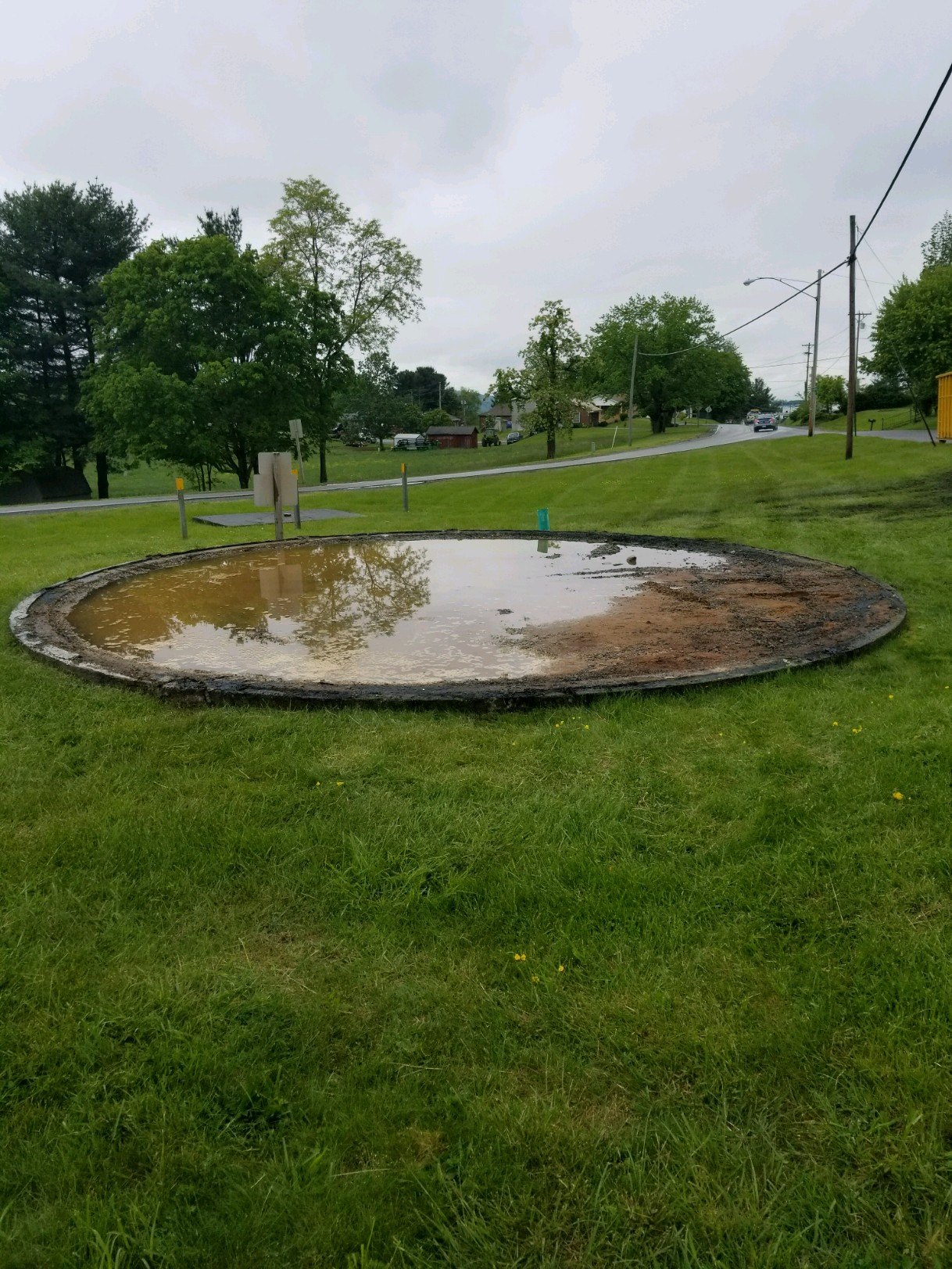 The site immediately post-demolition