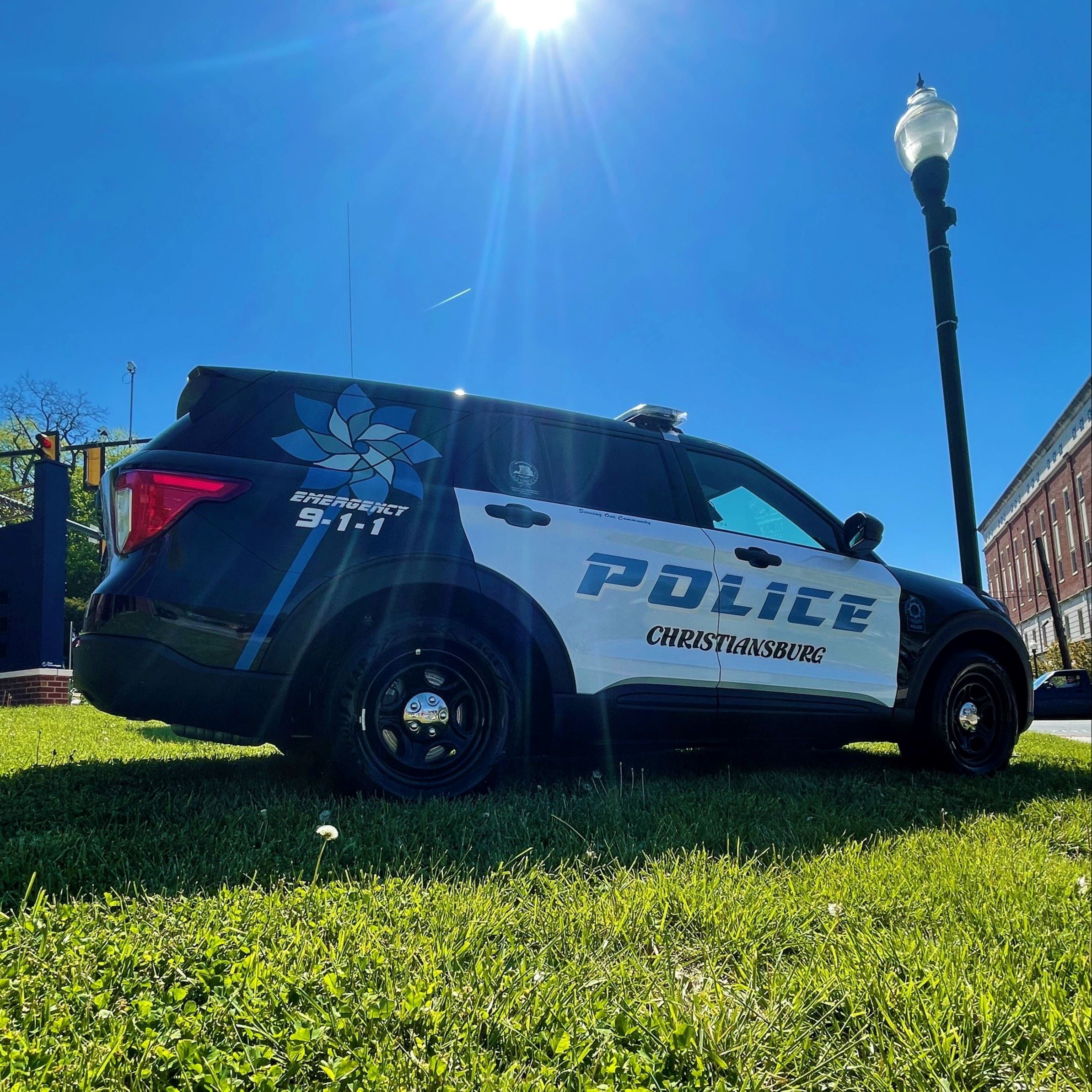 A Christiansburg police car.
