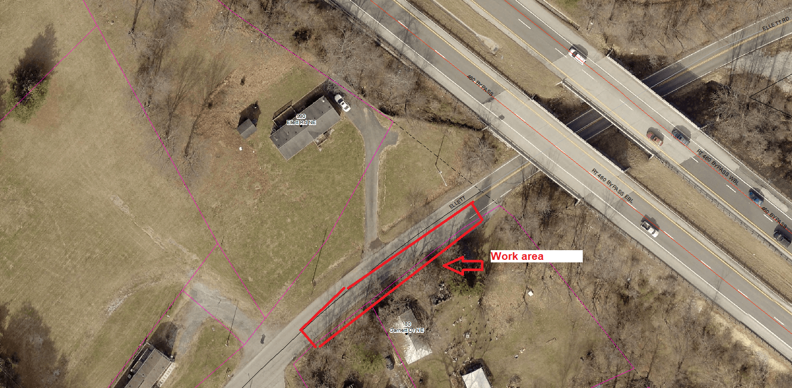 990 Ellett Rd NE work area