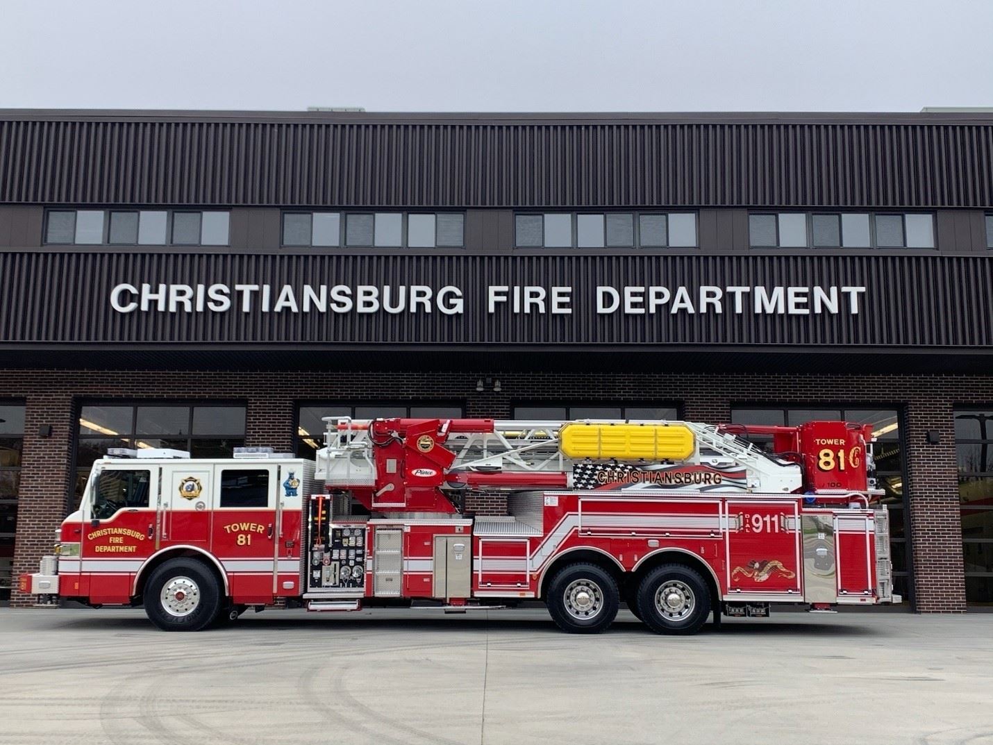 Photo of Christiansburg Fire Truck Tower 81