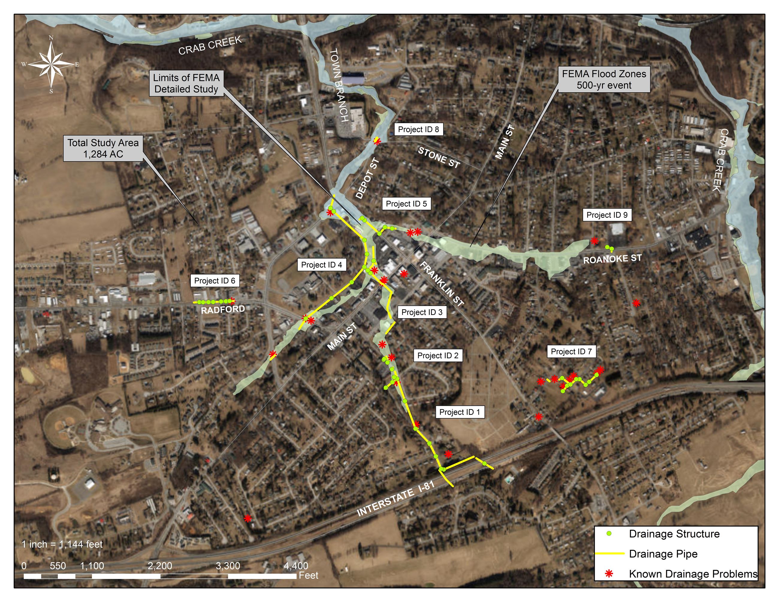 Cburg Watershed Study Map for Website